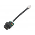 RCP-5SPFFP-SCM7B10; Adapter cable; 0.1m; PIN: 8; Cat: 5e; Layout: 8p8c; IP67; straight; AMPHENOL