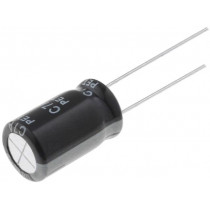 RD1C108M10016BB; Capacitor: electrolytic; THT; 1000uF; 16VDC; Ø10x16mm; Pitch: 5mm; SAMWHA