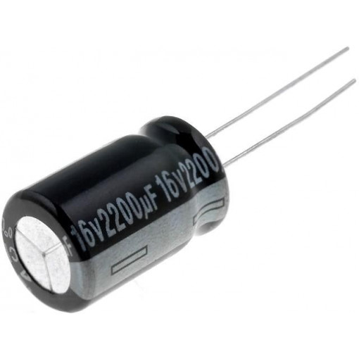 RD1C228M12020BB; Capacitor: electrolytic; THT; 2200uF; 16VDC; Ø12x20mm; Pitch: 5mm; SAMWHA