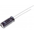RD1J106M05011BB; Capacitor: electrolytic; THT; 10uF; 63VDC; Ø5x11mm; Pitch: 2mm; ±20%; SAMWHA