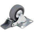 452051; Transport wheel; Ø: 50mm; W: 20mm; H: 67mm; torsional with lock; ELESA+GANTER