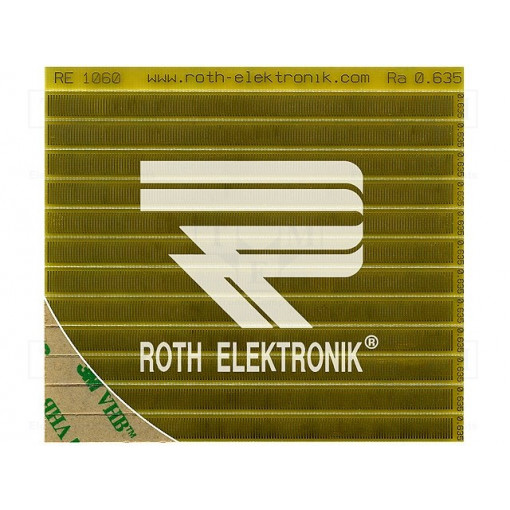 RE1060; Board: universal; single sided,prototyping; W: 90mm; L: 100mm; ROTH ELEKTRONIK GMBH RE1060; Board: universal; single sided,prototyping; W: 90mm; L: 100mm; ROTH ELEKTRONIK GMBH