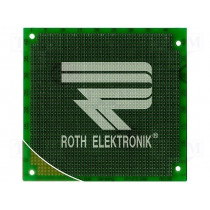 RE130-LF; Board: universal; single sided,prototyping; W: 90.17mm; L: 95.89mm; ROTH ELEKTRONIK GMBH RE130-LF; Board: universal; single sided,prototyping; W: 90.17mm; L: 95.89mm; ROTH ELEKTRONIK GMBH