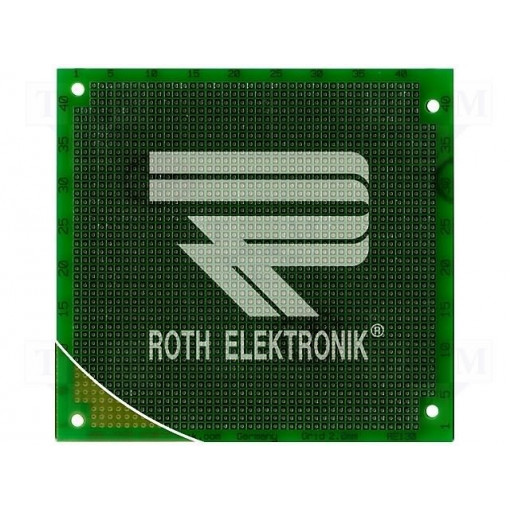 RE130-LF; Board: universal; single sided,prototyping; W: 90.17mm; L: 95.89mm; ROTH ELEKTRONIK GMBH RE130-LF; Board: universal; single sided,prototyping; W: 90.17mm; L: 95.89mm; ROTH ELEKTRONIK GMBH