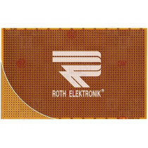 RE200-HP; Board: universal; single sided,prototyping; W: 100mm; L: 160mm; ROTH ELEKTRONIK GMBH RE200-HP; Board: universal; single sided,prototyping; W: 100mm; L: 160mm; ROTH ELEKTRONIK GMBH