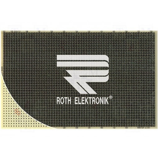 RE210-S1; Board: universal; single sided,prototyping; W: 100mm; L: 160mm; ROTH ELEKTRONIK GMBH RE210-S1; Board: universal; single sided,prototyping; W: 100mm; L: 160mm; ROTH ELEKTRONIK GMBH