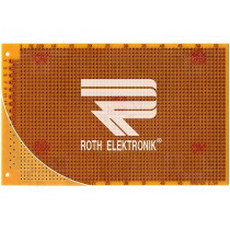 RE220-HP; Board: universal; single sided,prototyping; W: 100mm; L: 160mm; ROTH ELEKTRONIK GMBH RE220-HP; Board: universal; single sided,prototyping; W: 100mm; L: 160mm; ROTH ELEKTRONIK GMBH