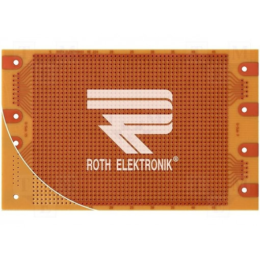 RE224-HP; Board: universal; single sided,prototyping; W: 100mm; L: 160mm; ROTH ELEKTRONIK GMBH RE224-HP; Board: universal; single sided,prototyping; W: 100mm; L: 160mm; ROTH ELEKTRONIK GMBH