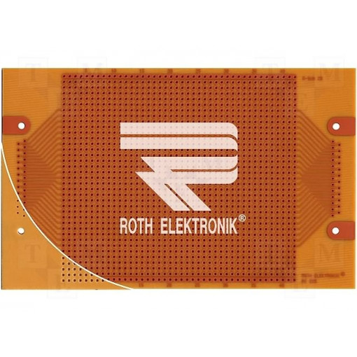 RE225-HP; Board: universal; single sided,prototyping; W: 100mm; L: 160mm; ROTH ELEKTRONIK GMBH