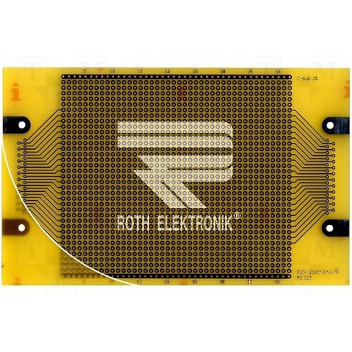 RE225-LF; Board: universal; eurocard,single sided,prototyping; W: 100mm; ROTH ELEKTRONIK GMBH