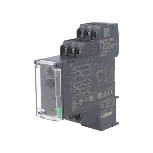 RE22R1CMR; Timer; 0,05s÷300h; SPDT; 250VAC/8A; 24÷240VAC; 24÷240VDC; DIN; IP20; SCHNEIDER ELECTRIC