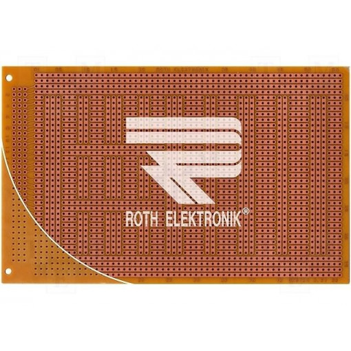 RE315-HP; Board: universal; single sided,prototyping; W: 100mm; L: 160mm; ROTH ELEKTRONIK GMBH