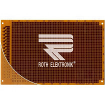 RE317-HP; Board: universal; single sided,prototyping; W: 100mm; L: 160mm; ROTH ELEKTRONIK GMBH