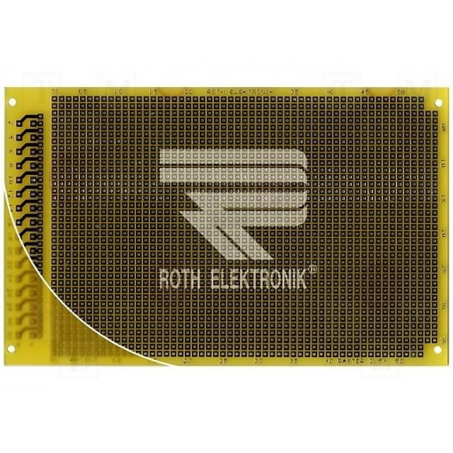 RE317-LF; Board: universal; single sided,prototyping; W: 100mm; L: 160mm; ROTH ELEKTRONIK GMBH