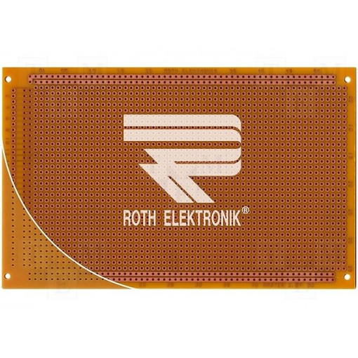 RE318-HP; Board: universal; single sided,prototyping; W: 100mm; L: 160mm; ROTH ELEKTRONIK GMBH