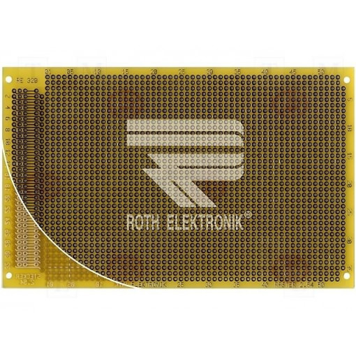 RE320-LF; Board: universal; single sided,prototyping; W: 100mm; L: 160mm; ROTH ELEKTRONIK GMBH