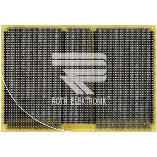 RE322-LF; Board: universal; single sided,prototyping; W: 160mm; L: 233.4mm; ROTH ELEKTRONIK GMBH