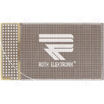 RE435-LF; Board: universal; double sided,prototyping; W: 53mm; L: 95mm; ROTH ELEKTRONIK GMBH