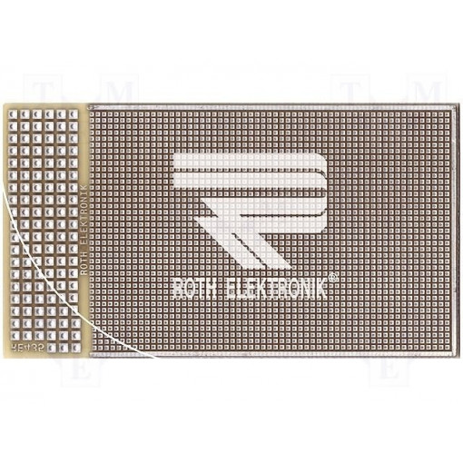RE435-LF; Board: universal; double sided,prototyping; W: 53mm; L: 95mm; ROTH ELEKTRONIK GMBH