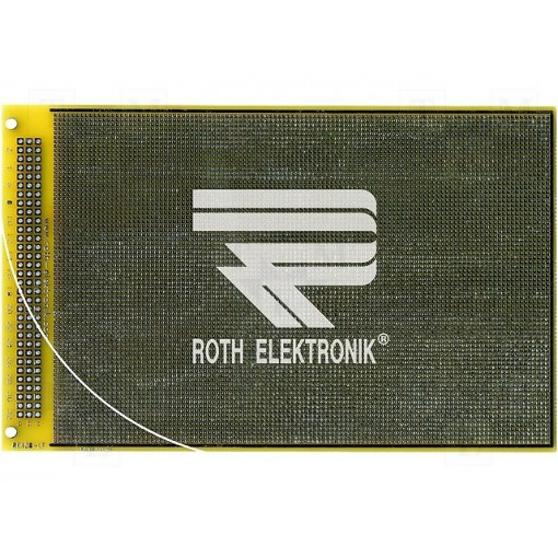 RE438-LF; Board: universal; double sided,prototyping; W: 100mm; L: 160mm; ROTH ELEKTRONIK GMBH