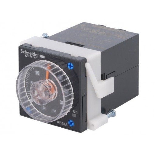 RE48AML12MW; Timer; 0,02s÷300h; DPDT; 250VAC/5A; 24÷240VAC; 24÷240VDC; on panel; SCHNEIDER ELECTRIC