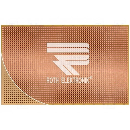 RE520-HP; Board: universal; single sided,prototyping; W: 100mm; L: 160mm; ROTH ELEKTRONIK GMBH