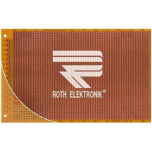 RE522-HP; Board: universal; single sided,prototyping; W: 100mm; L: 160mm; ROTH ELEKTRONIK GMBH