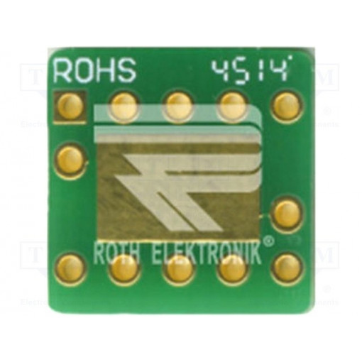 RE907; Board: universal; multiadapter; W: 12.5mm; L: 12.5mm; SOT23-10; ROTH ELEKTRONIK GMBH