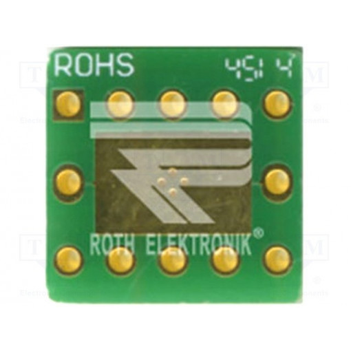 RE913; Board: universal; multiadapter; W: 12.5mm; L: 12.5mm; DFN10,eMSOP10; ROTH ELEKTRONIK GMBH