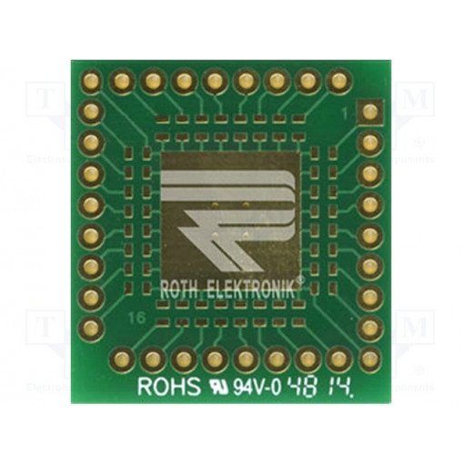 RE935-02E; Board: universal; multiadapter; W: 26.67mm; L: 28.57mm; QFN32,QFP32; ROTH ELEKTRONIK GMBH