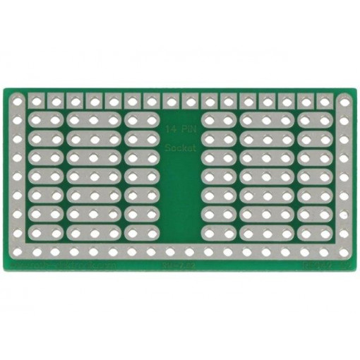 RE942-S2; Board: universal; single sided,prototyping; W: 24.76mm; L: 46.99mm; ROTH ELEKTRONIK GMBH
