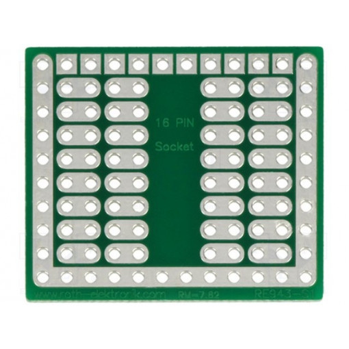 RE943-S1; Board: universal; single sided,prototyping; W: 27.3mm; L: 31.75mm; ROTH ELEKTRONIK GMBH