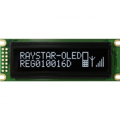 REG010016DWPP5N00000; Display: OLED; graphical; 100x16; Window dimensions: 66x16mm; RAYSTAR OPTRONICS