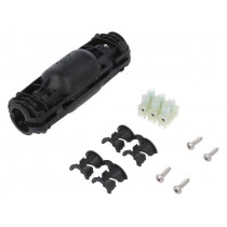 435-01651; Gel cable joint; RELICON; polyamide; IP68; black; Y: 100mm; X: 24mm; HELLERMANNTYTON 435-01651; Gel cable joint; RELICON; polyamide; IP68; black; Y: 100mm; X: 24mm; HELLERMANNTYTON