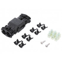 435-01655; Gel cable joint; RELICON; polyamide; IP68; black; Y: 105mm; X: 44mm; HELLERMANNTYTON 435-01655; Gel cable joint; RELICON; polyamide; IP68; black; Y: 105mm; X: 44mm; HELLERMANNTYTON