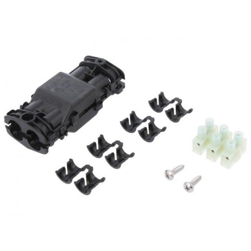435-01655; Gel cable joint; RELICON; polyamide; IP68; black; Y: 105mm; X: 44mm; HELLERMANNTYTON
