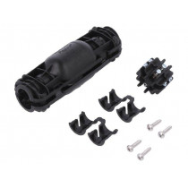 435-01652; Gel cable joint; RELICON; polyamide; IP68; black; Y: 100mm; X: 24mm; HELLERMANNTYTON 435-01652; Gel cable joint; RELICON; polyamide; IP68; black; Y: 100mm; X: 24mm; HELLERMANNTYTON