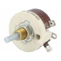 RES75RE; Potentiometer: shaft; 75Ω; 12.5W; 3.18mm; Shaft: smooth; wirewound; OHMITE