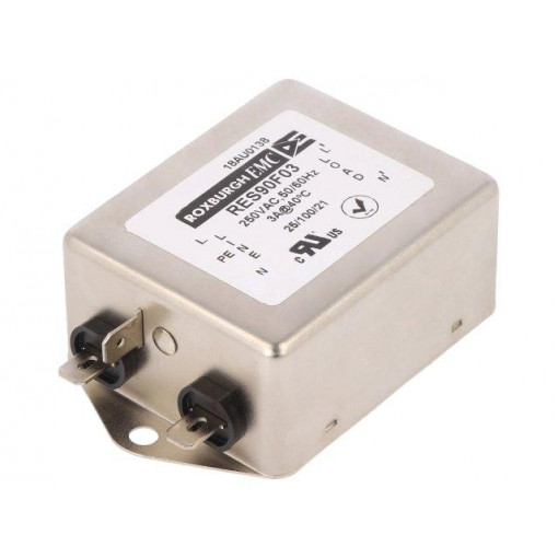 RES90F03; Filter: anti-interference; 250VAC; Cx: 99nF; Cy: 6.4nF; 28mH; 470kΩ; ROXBURGH EMC