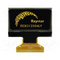 REX012864LYAP3N00000; Display: OLED; graphical; 1.28 REX012864LYAP3N00000; Display: OLED; graphical; 1.28