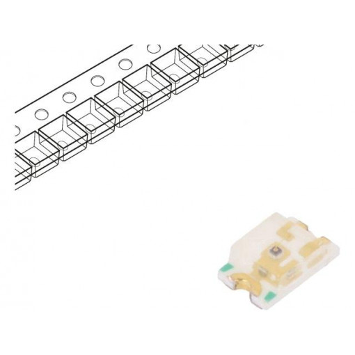 RF-AUB170TS-ED; LED; SMD; 0805; amber; 70÷260mcd; 2x1.25x0.7mm; 140°; 1.8÷2.4V; 20mA; REFOND RF-AUB170TS-ED; LED; SMD; 0805; amber; 70÷260mcd; 2x1.25x0.7mm; 140°; 1.8÷2.4V; 20mA; REFOND