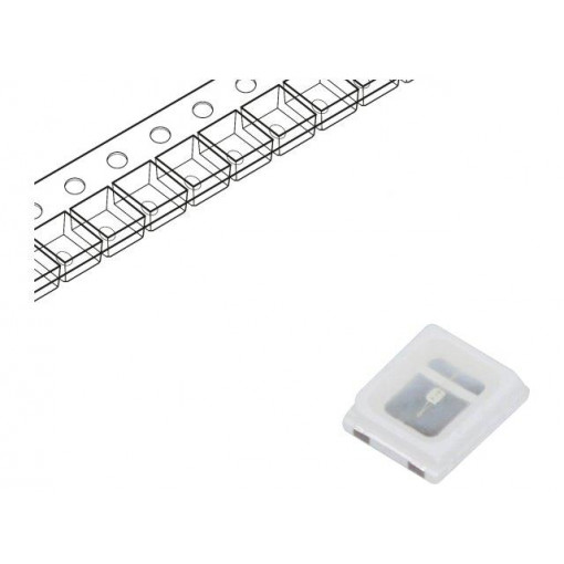 RF-BNRI35TS-CK-N; LED; SMD; 2835,PLCC2; blue; 3÷6lm; 2.8x3.5x0.8mm; 120°; 2.8÷3.5V; REFOND