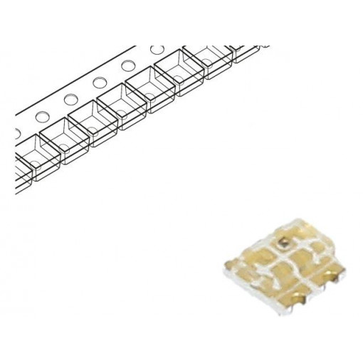 RF-P1S196TS-B49; LED; SMD; 0606; yellow/green; 1.6x1.6x0.7mm; 140°; 20mA; REFOND