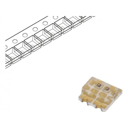 RF-P1S196TS-B51; LED; SMD; 0606; yellow/yellow green; 1.6x1.6x0.7mm; 140°; 20mA; REFOND