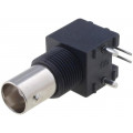 RF1-01B-D-00-75; Socket; BNC; female; insulated; angled 90°; 75Ω; THT; delrin (POM); ADAM TECH