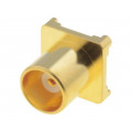 RF11-01-T-00-50-G; Socket; MCX; female; straight; 50Ω; SMT; teflon; gold-plated; ADAM TECH RF11-01-T-00-50-G; Socket; MCX; female; straight; 50Ω; SMT; teflon; gold-plated; ADAM TECH