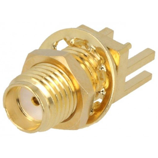 RF2-145A-T-17-50-G-HDW; Socket; SMA; female; card edge; straight; SMT; for panel mounting; ADAM TECH