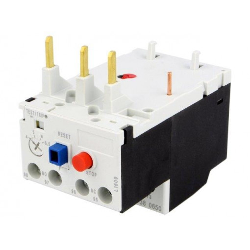 RF380650; Thermal relay; Series: RF38; Leads: screw terminals; 4÷6.5A; LOVATO ELECTRIC