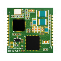 RFID-A1; RFID reader; 20x20x2mm; I2C,SPI; 2.5÷3.6V; f: 13,56MHz; PCB edge; ECCEL RFID-A1; RFID reader; 20x20x2mm; I2C,SPI; 2.5÷3.6V; f: 13,56MHz; PCB edge; ECCEL