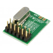 RFM12B-868DP; Module: RF; FM transceiver; FSK; 868MHz; SPI; -105dBm; 2.2÷3.8VDC; HOPE MICROELECTRONICS